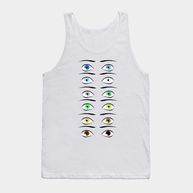 Colors of the Eyes Tank Top by CrazyColorBurst